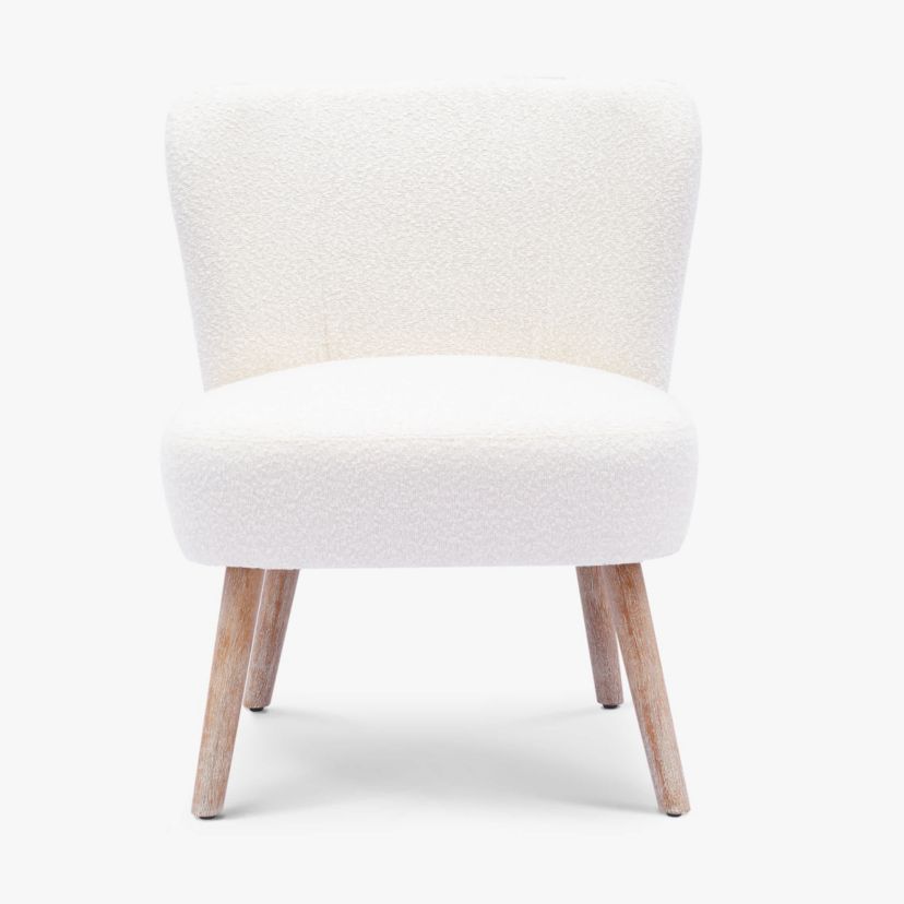 25" Wide Water and Stain Resistant Boucle Upholstered Accent Chair