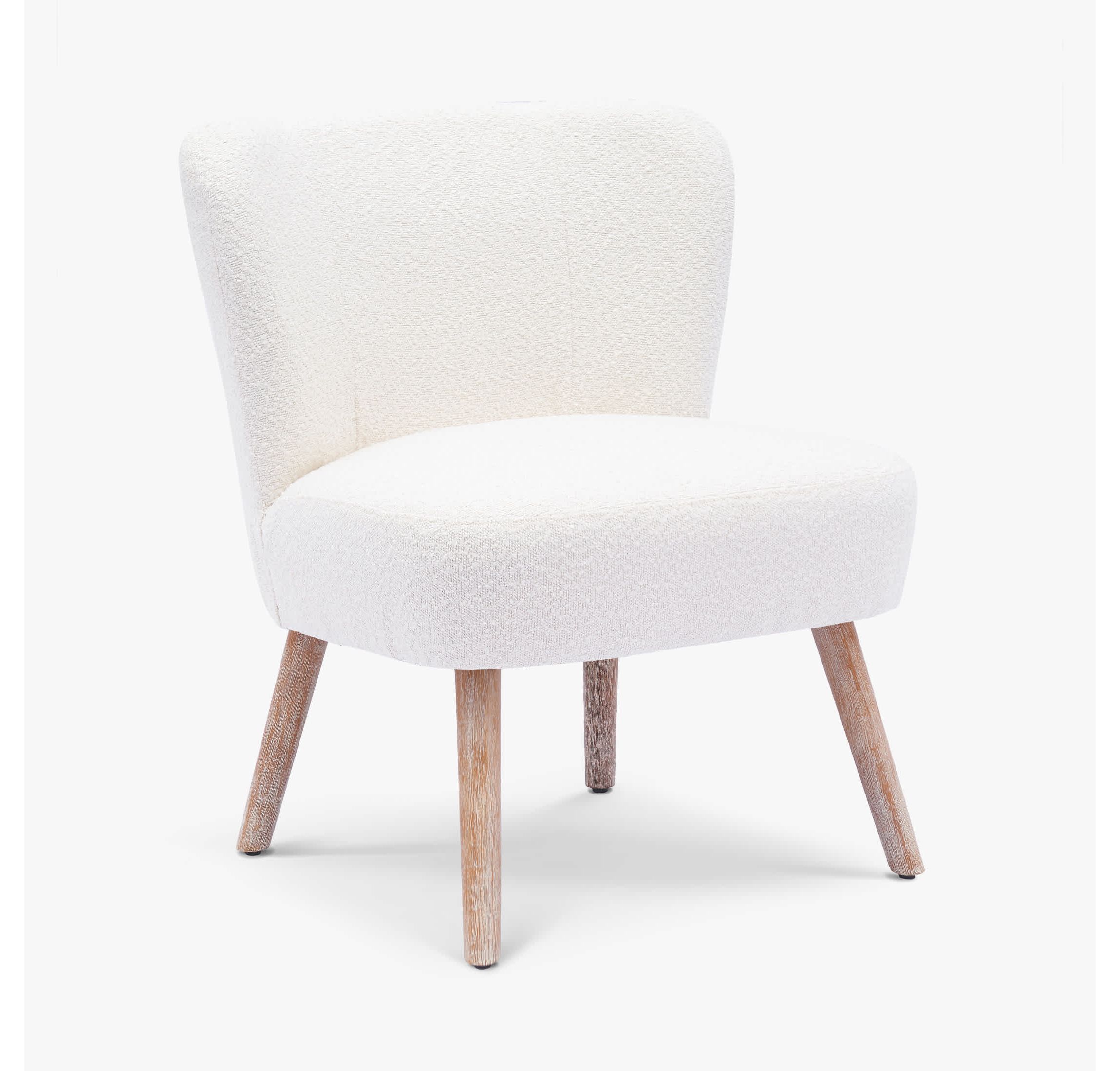 25" Wide Water and Stain Resistant Boucle Upholstered Accent Chair