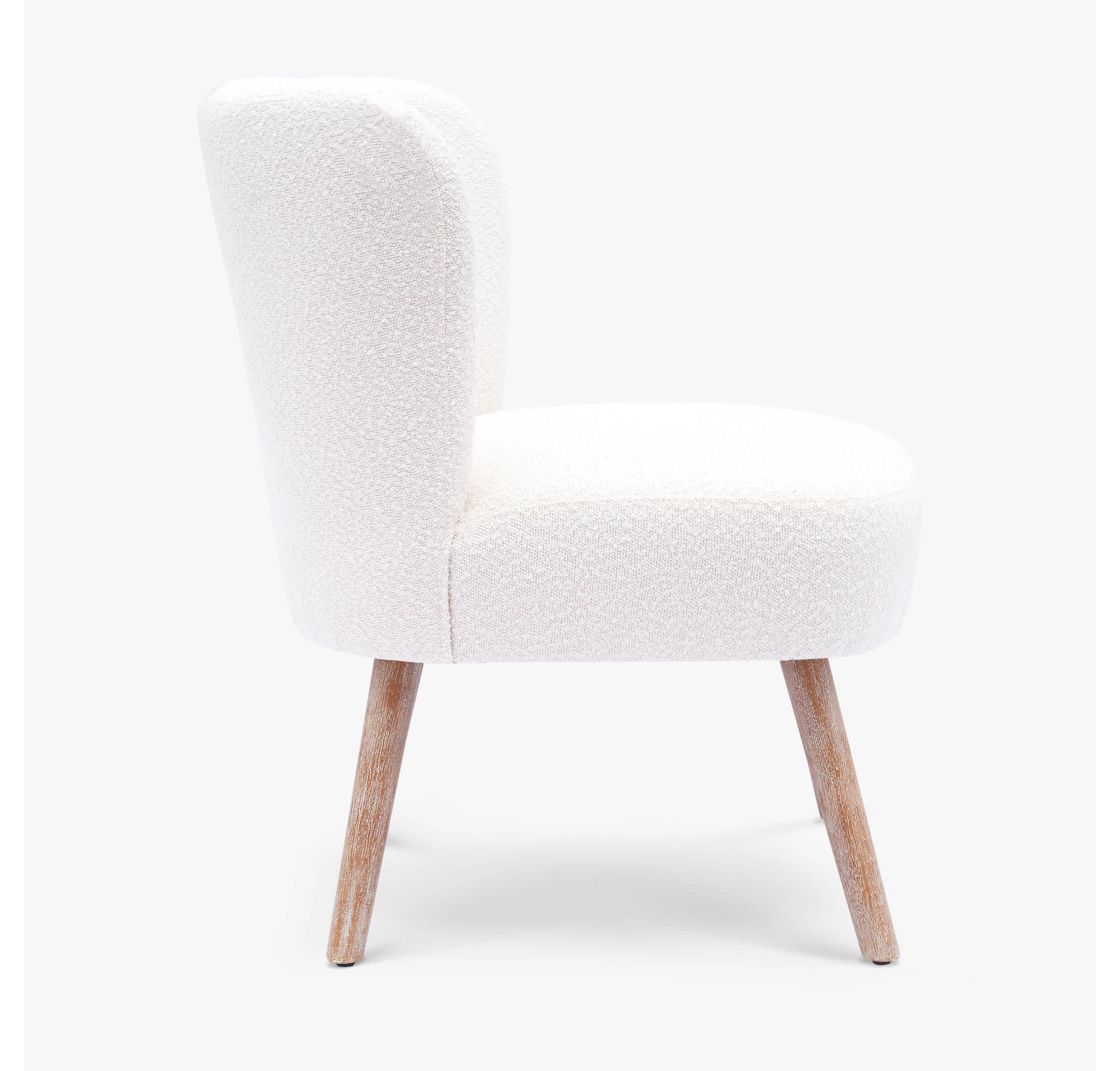 25" Wide Water and Stain Resistant Boucle Upholstered Accent Chair