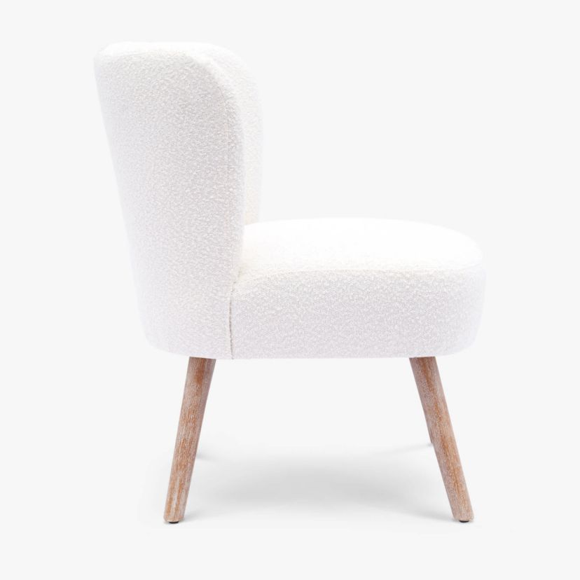 25" Wide Water and Stain Resistant Boucle Upholstered Accent Chair
