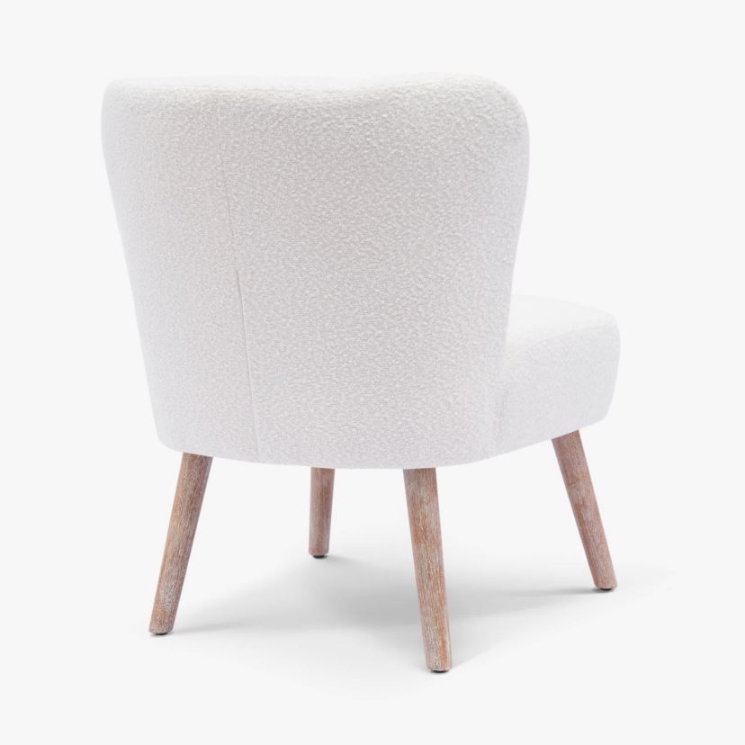 25" Wide Water and Stain Resistant Boucle Upholstered Accent Chair