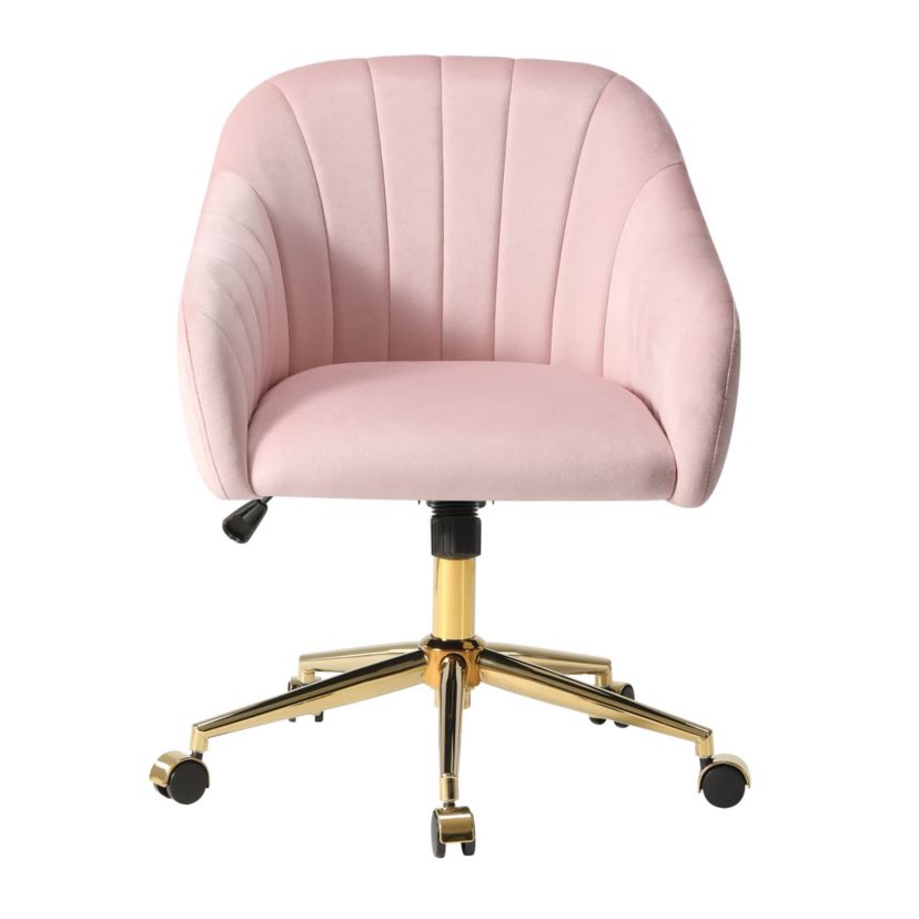 Velvet Upholstered Desk Chair