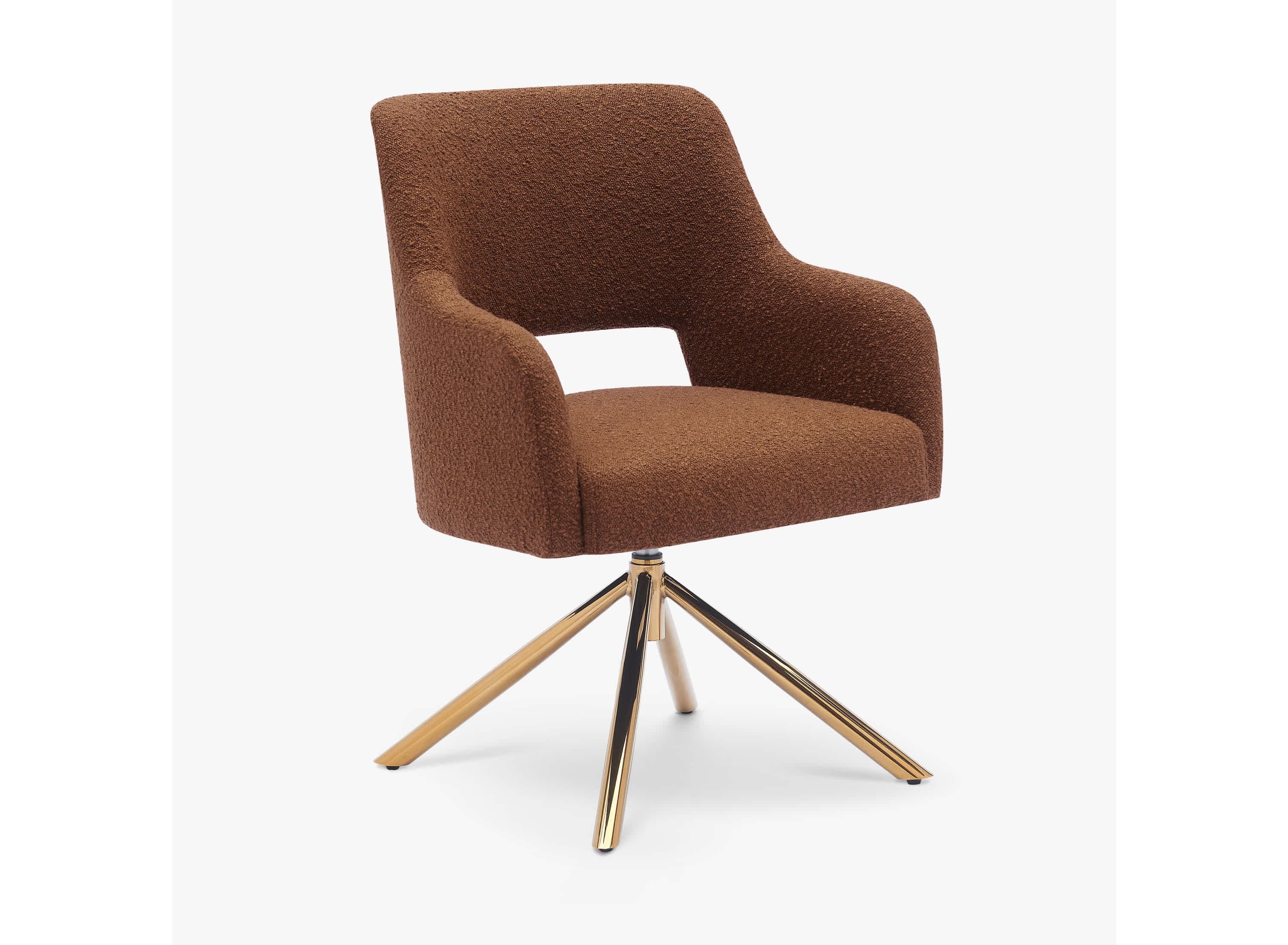 Water and Stain Resistant Boucle Upholstered Swivel Accent Chair