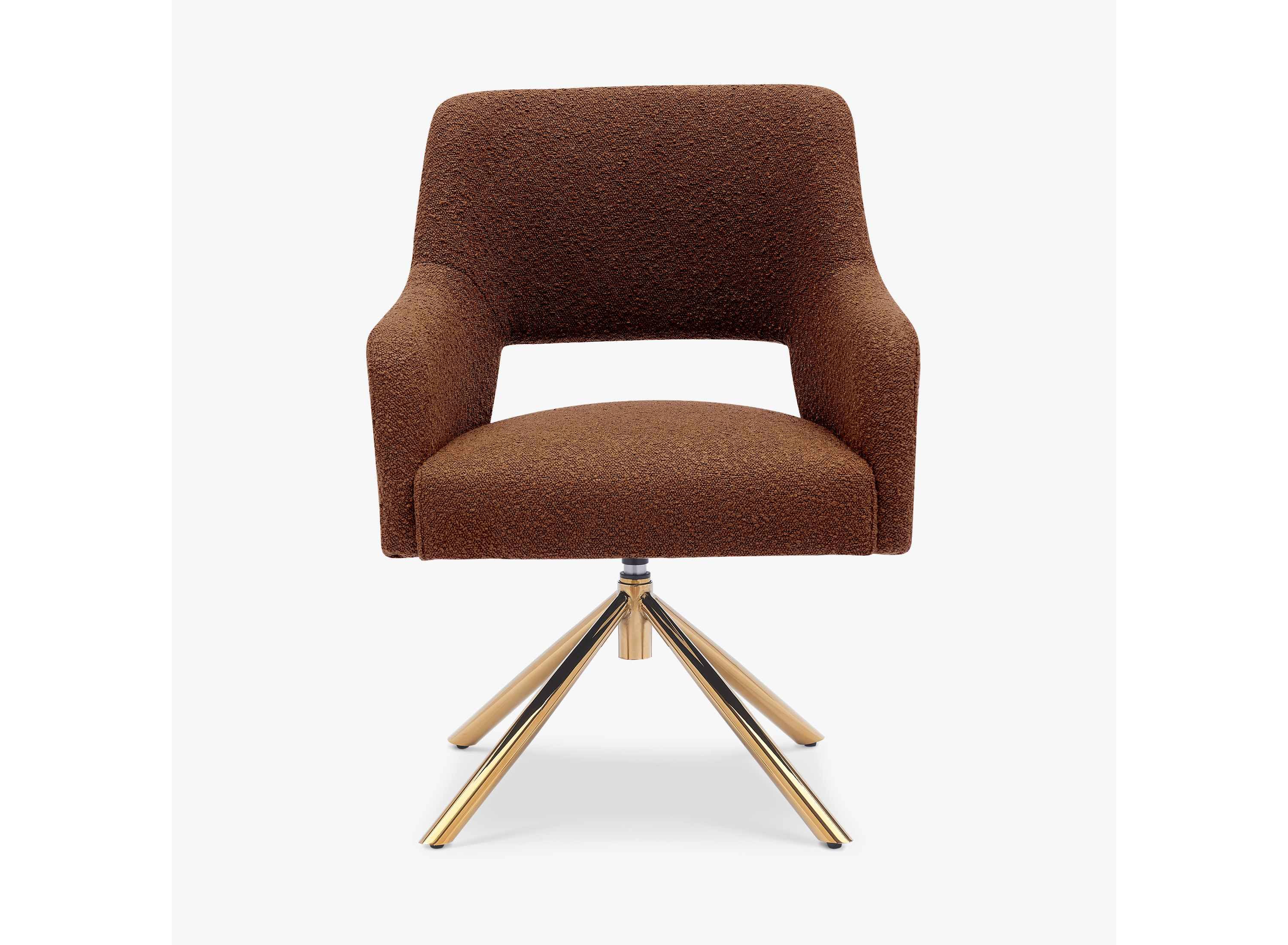Water and Stain Resistant Boucle Upholstered Swivel Accent Chair