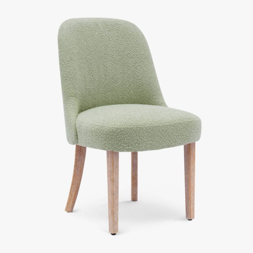 Water and Stain Resistant Boucle Upholstered Side Chair