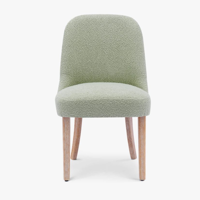 Water and Stain Resistant Boucle Upholstered Side Chair