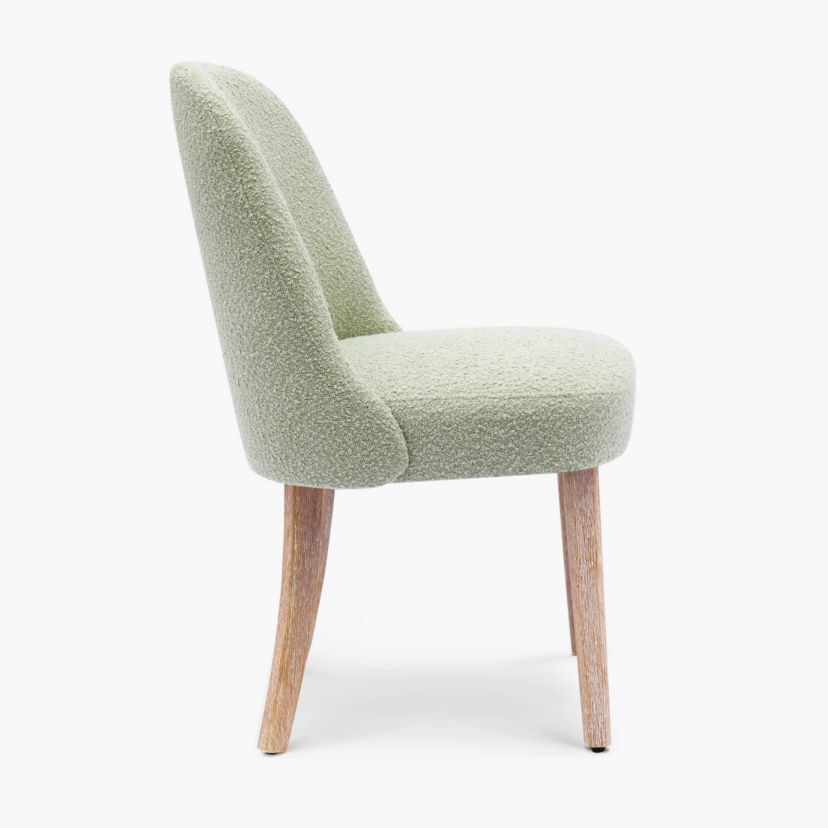 Water and Stain Resistant Boucle Upholstered Side Chair
