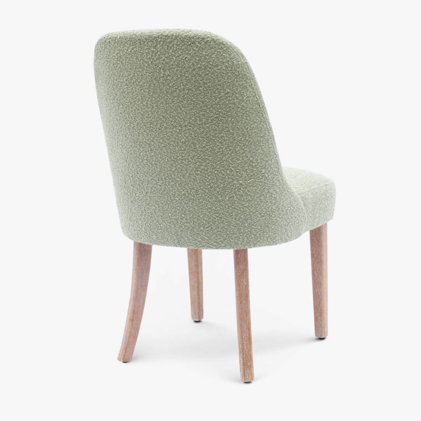 Water and Stain Resistant Boucle Upholstered Side Chair