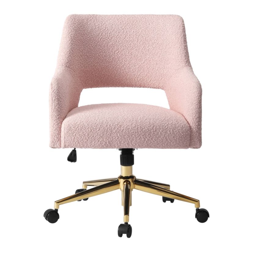 Water and Stain Resistant Boucle Upholstered Task Chair