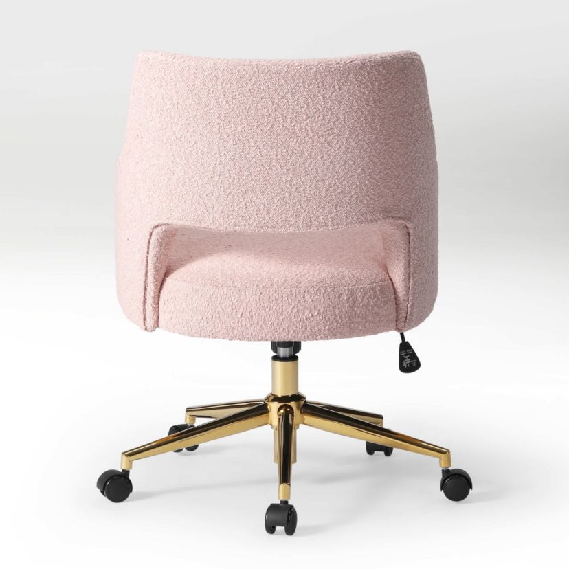 Water and Stain Resistant Boucle Upholstered Task Chair