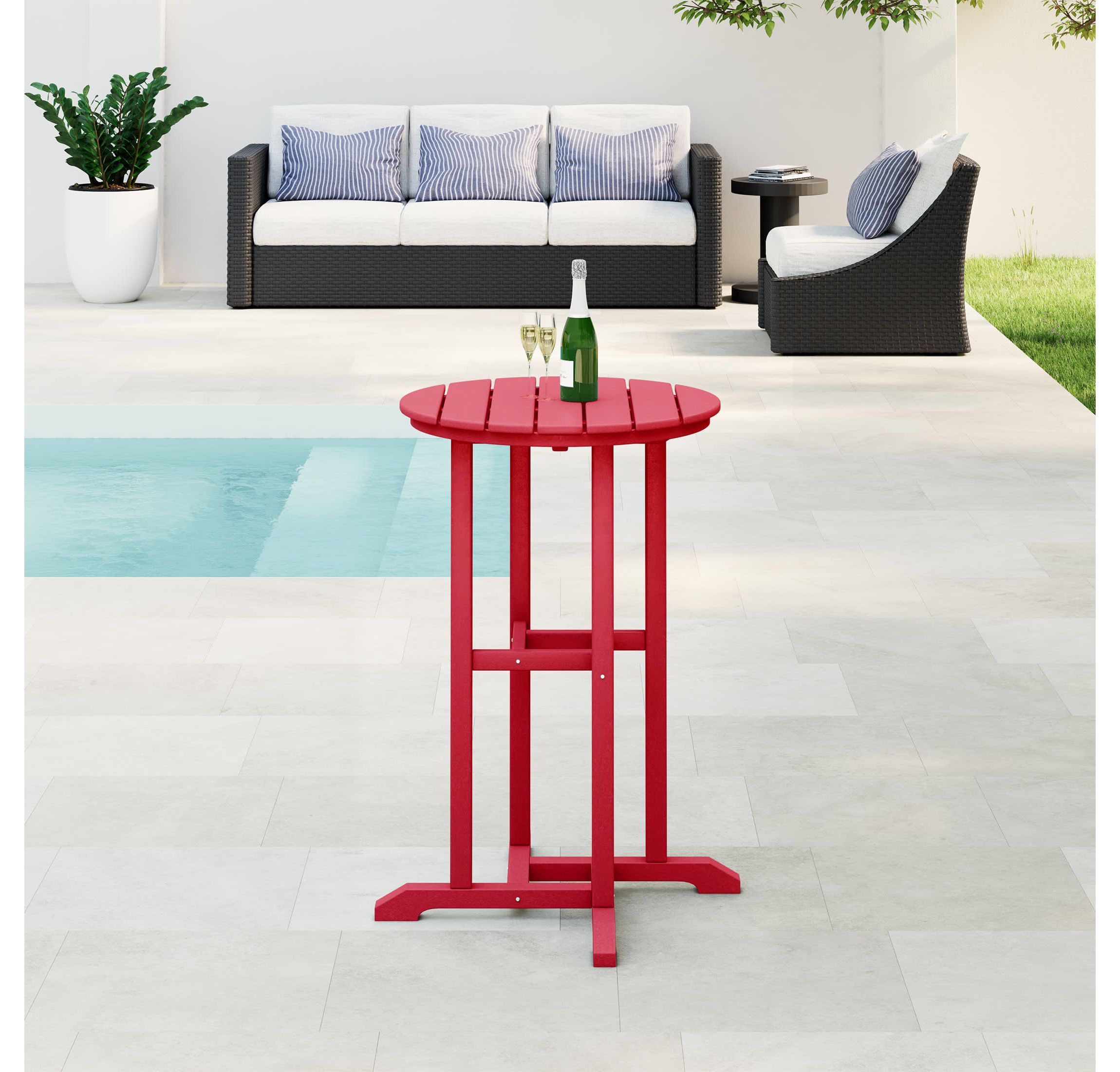 24" Round Counter Bistro Table