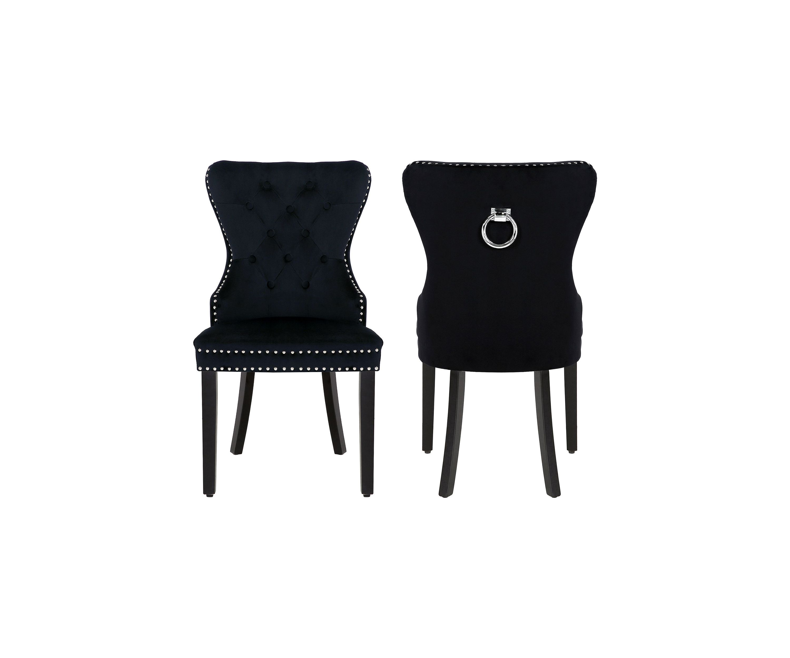 Modern Tufted Velvet Dining Side Chair (Set of 2)