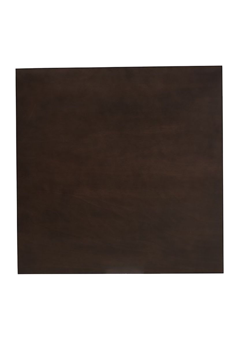 Britte Mid-Century Modern Dark Oak Brown Finished Square Wood Dining Table