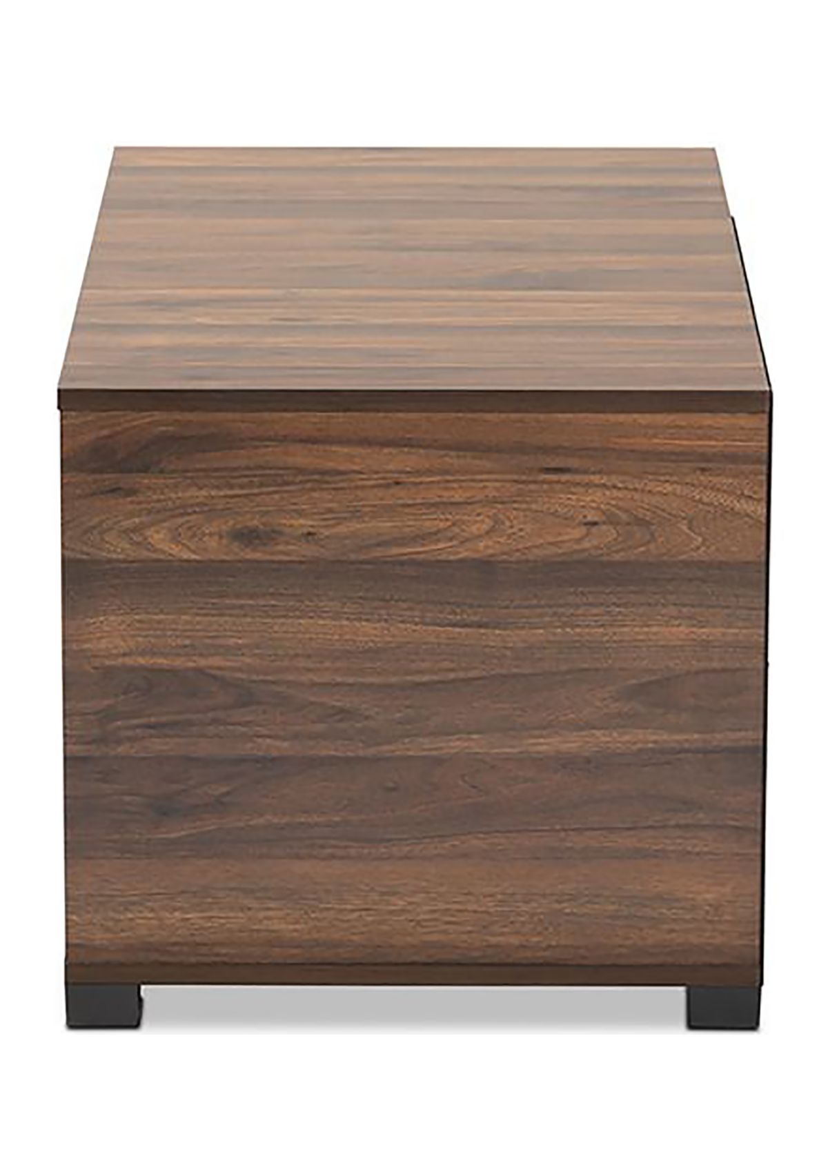 Connor Modern and Contemporary Walnut Brown Finished 2-Door Cat Litter Box Cover House