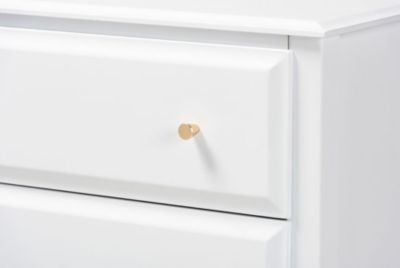 Naomi Classic and Transitional White Finished Wood -Drawer Bedroom Chest