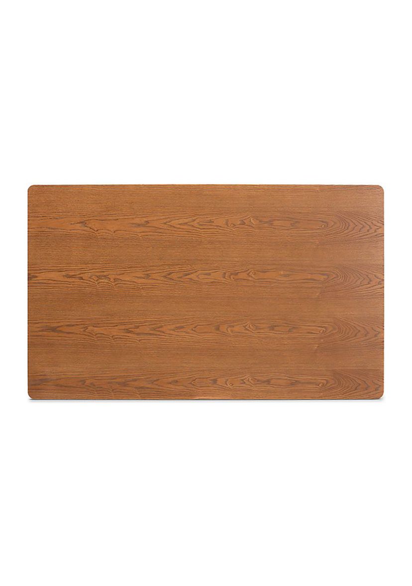 Sahar Mid-Century Modern Transitional Walnut Brown Finished Wood Dining Table