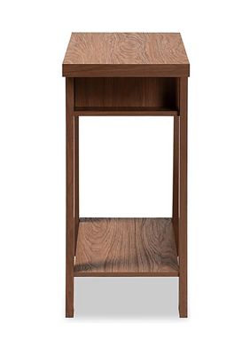 Herman Modern and Contemporary Walnut Brown Finished Wood 1-Drawer Console Table