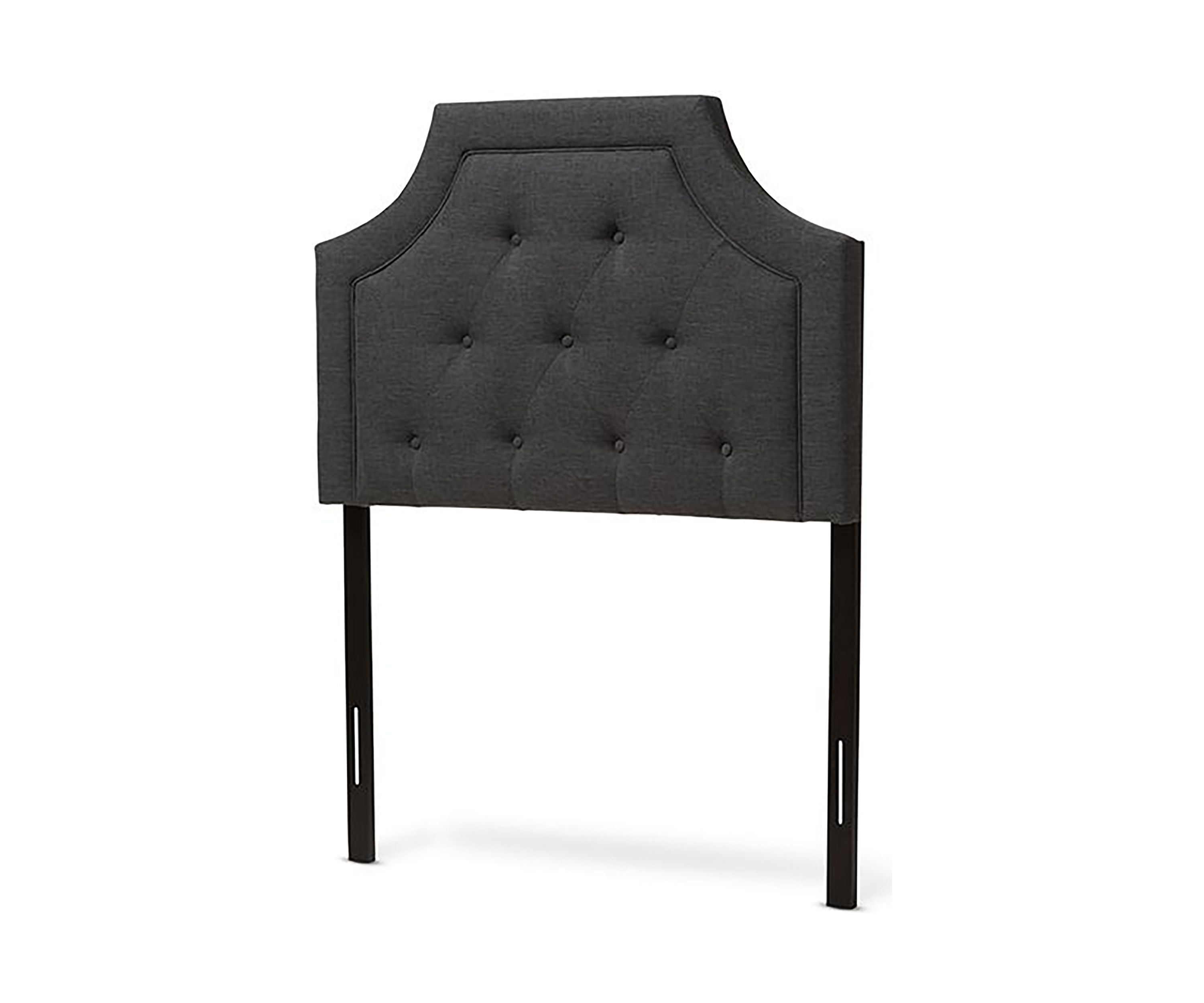 Mars Modern and Contemporary Greyish Beige Fabric Headboard