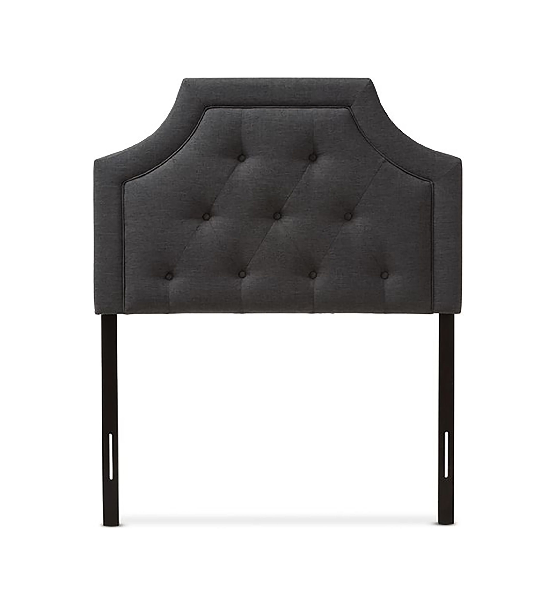 Mars Modern and Contemporary Greyish Beige Fabric Headboard