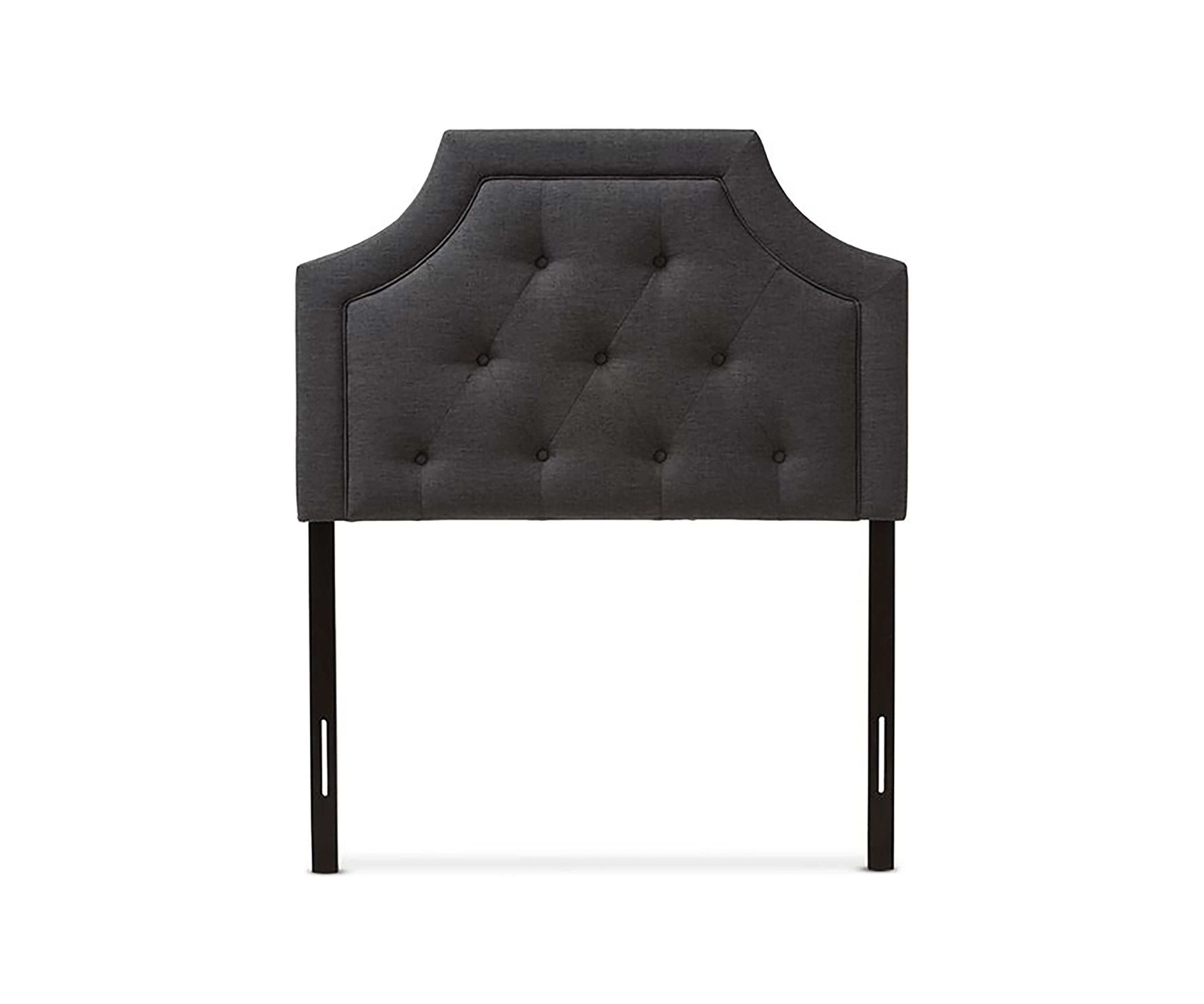 Mars Modern and Contemporary Greyish Beige Fabric Headboard