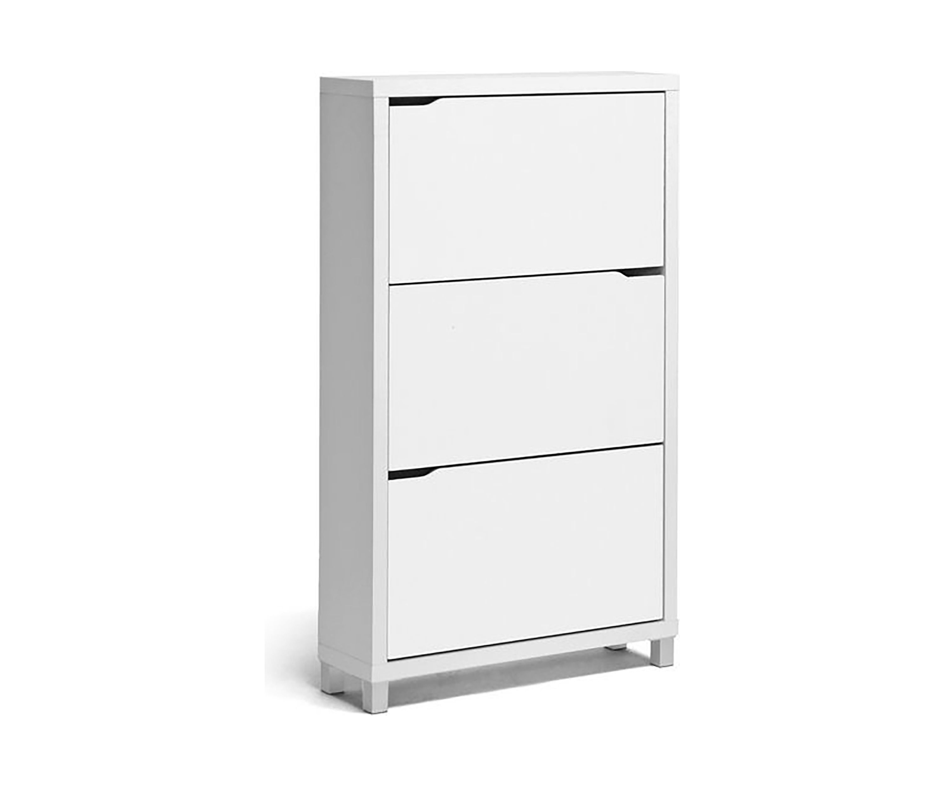 Simms White Modern Shoe Cabinet