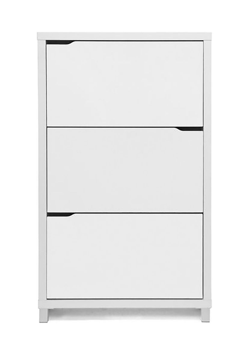 Simms White Modern Shoe Cabinet