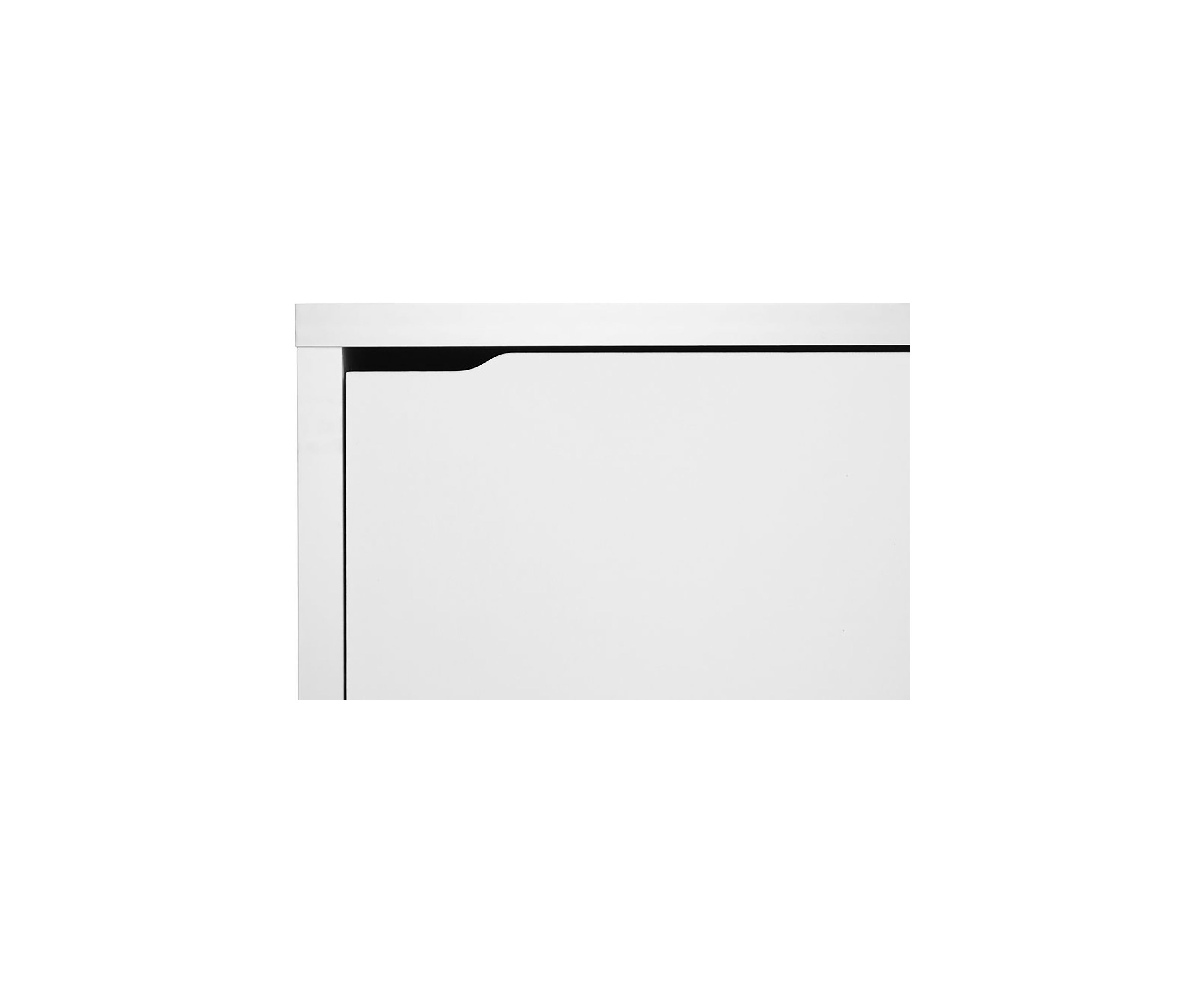 Simms White Modern Shoe Cabinet
