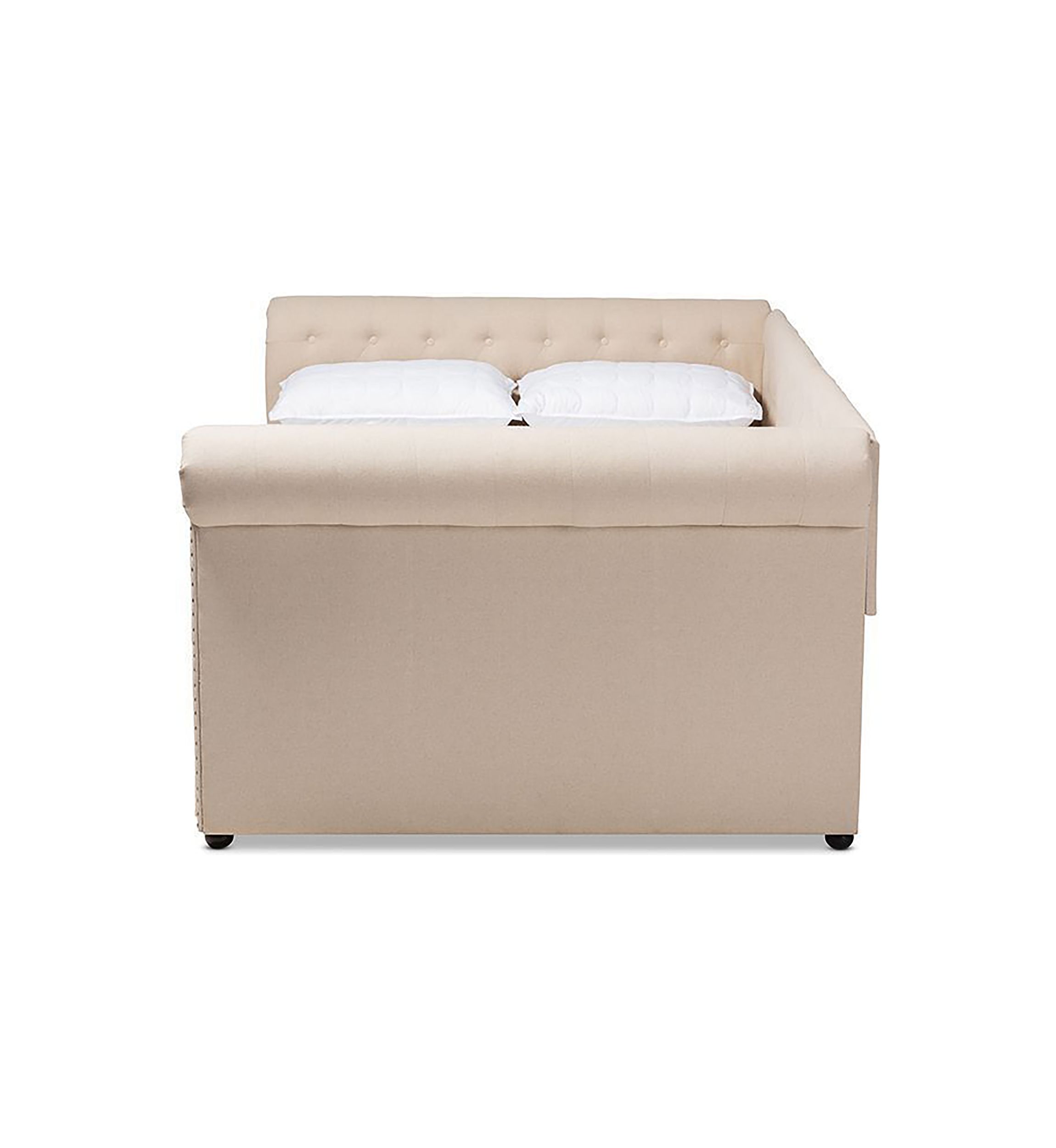 Mabelle Modern and Contemporary Beige Fabric Upholstered Daybed