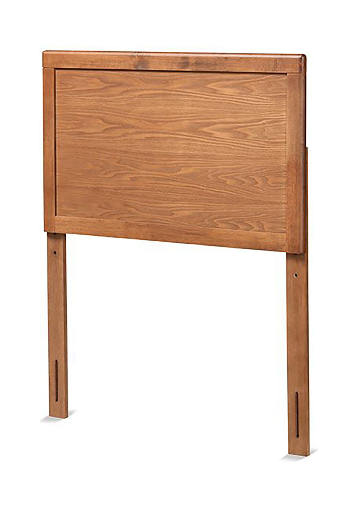 Raya Mid-Century Modern Walnut Brown Finished Wood Headboard