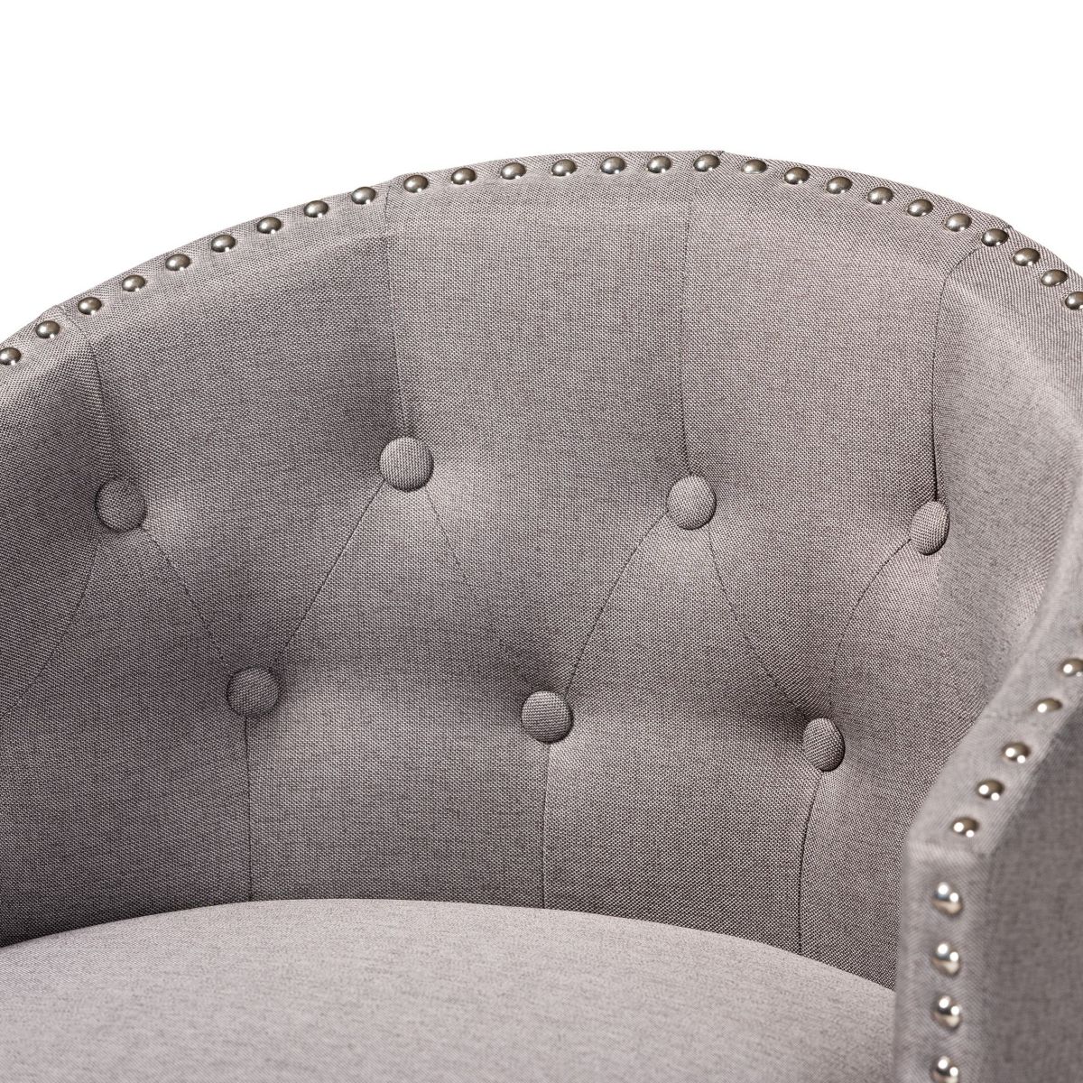 Theron Mid-Century Transitional Tan Faux Leather and Espresso Brown Finished Wood 2-Piece Swivel Counter Stool Set