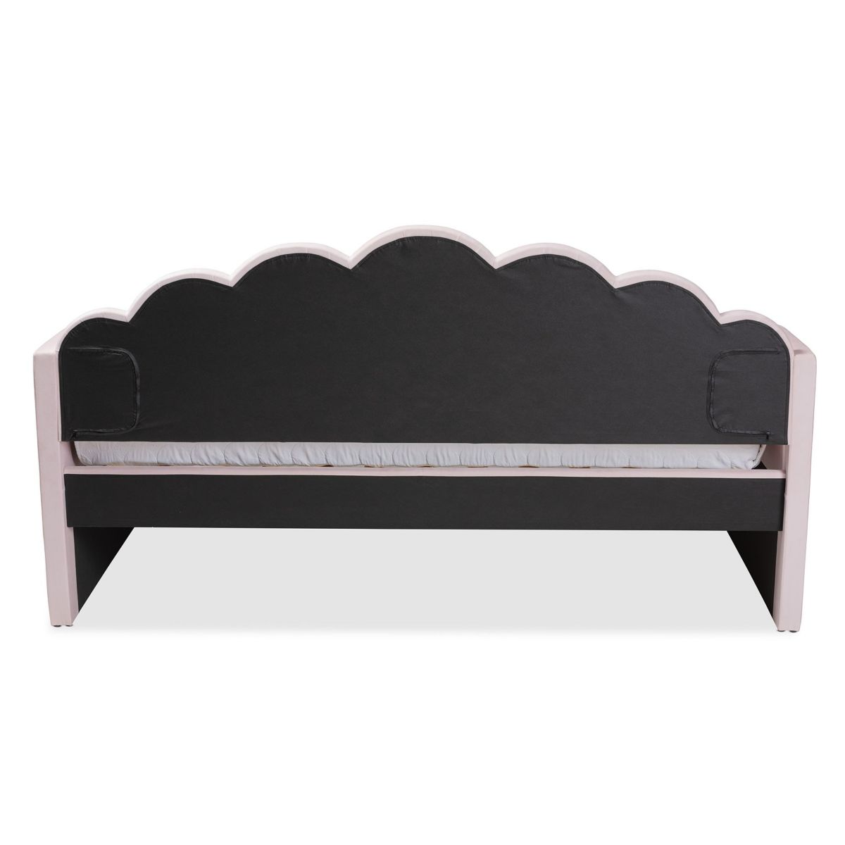 Timila Modern and Contemporary Light Pink Velvet Fabric Upholstered Full Size Daybed