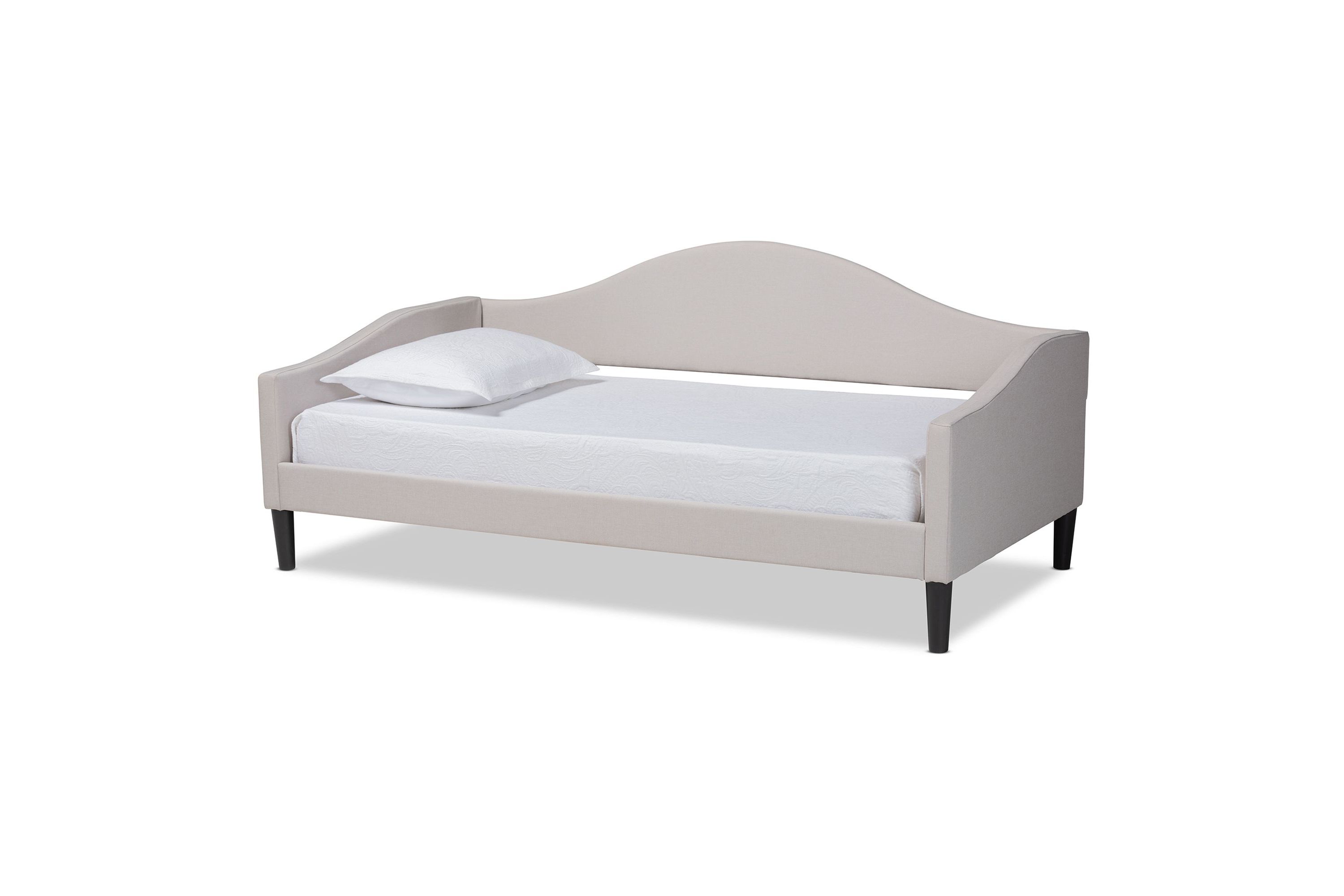 Milligan Modern and Contemporary Fabric Upholstered and Wood Daybed
