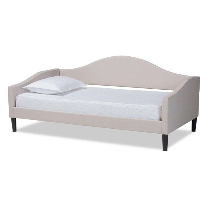 Milligan Modern and Contemporary Fabric Upholstered and Wood Daybed