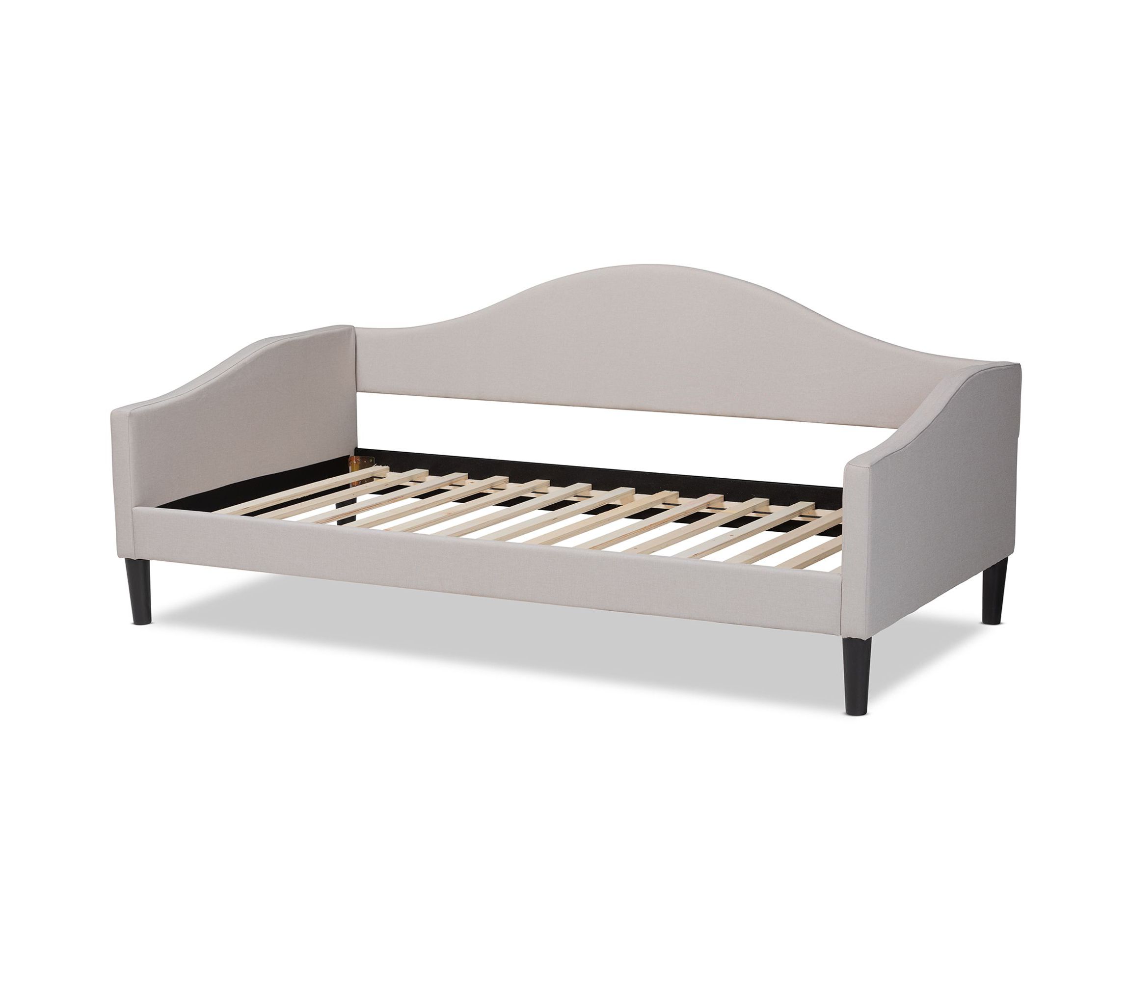 Milligan Modern and Contemporary Fabric Upholstered and Wood Daybed