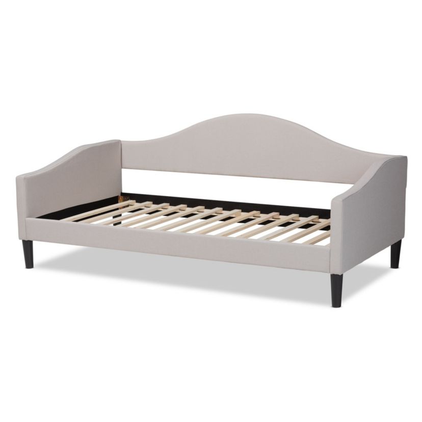 Milligan Modern and Contemporary Fabric Upholstered and Wood Daybed