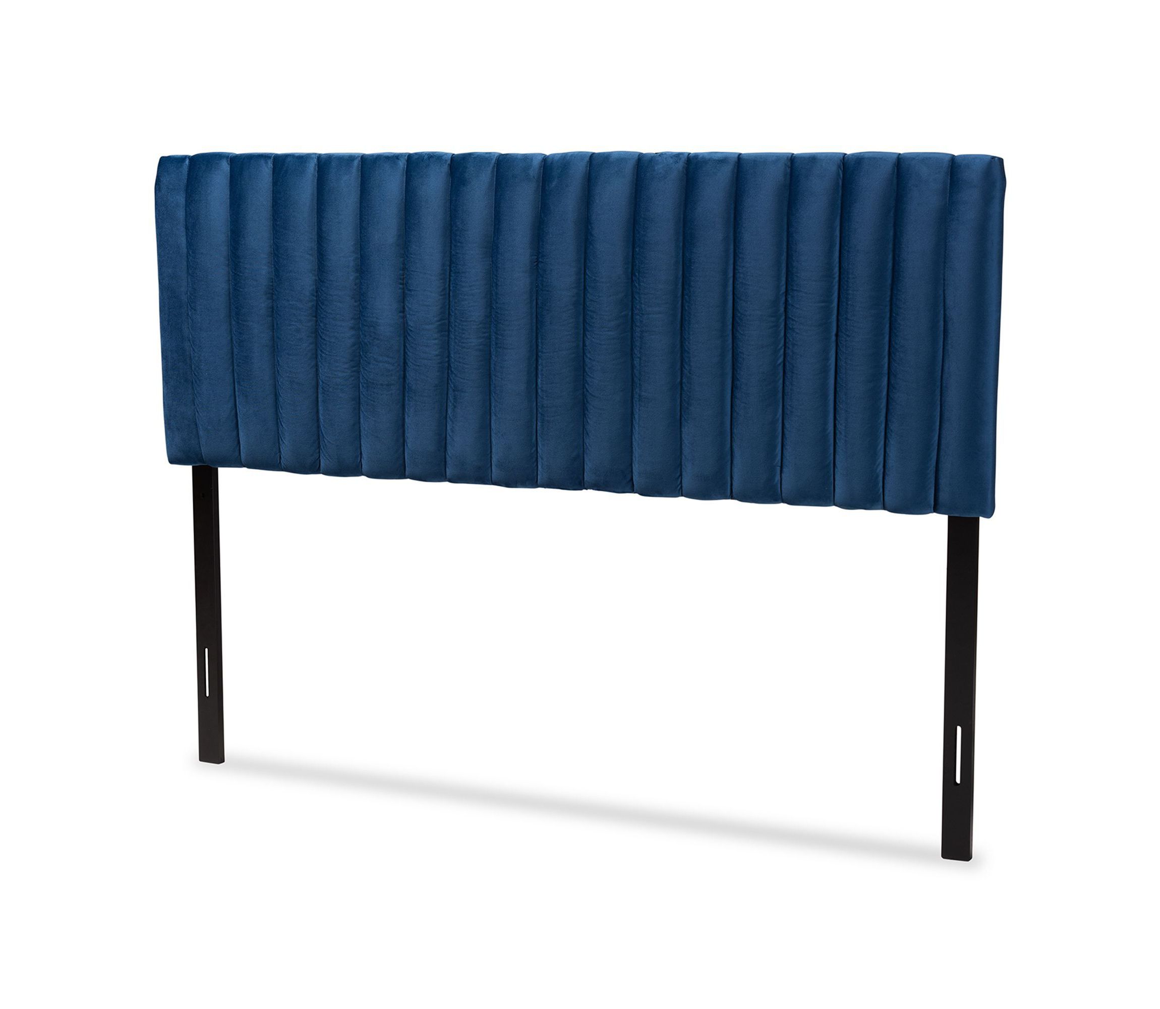 Emile Modern and Contemporary Velvet Upholstered and Wood Headboard