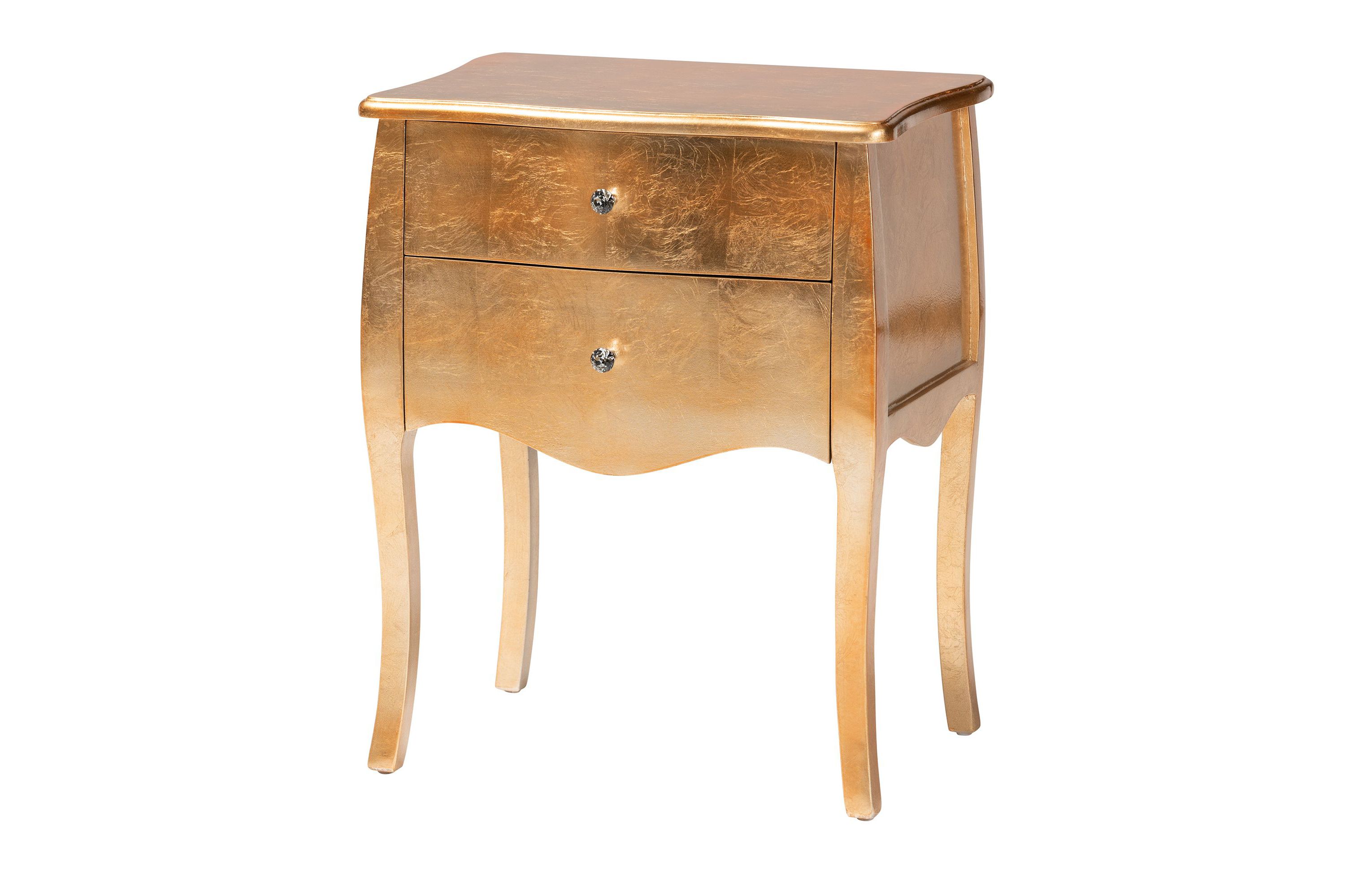 Patrice Classic and Traditional Wood 2-Drawer End Table