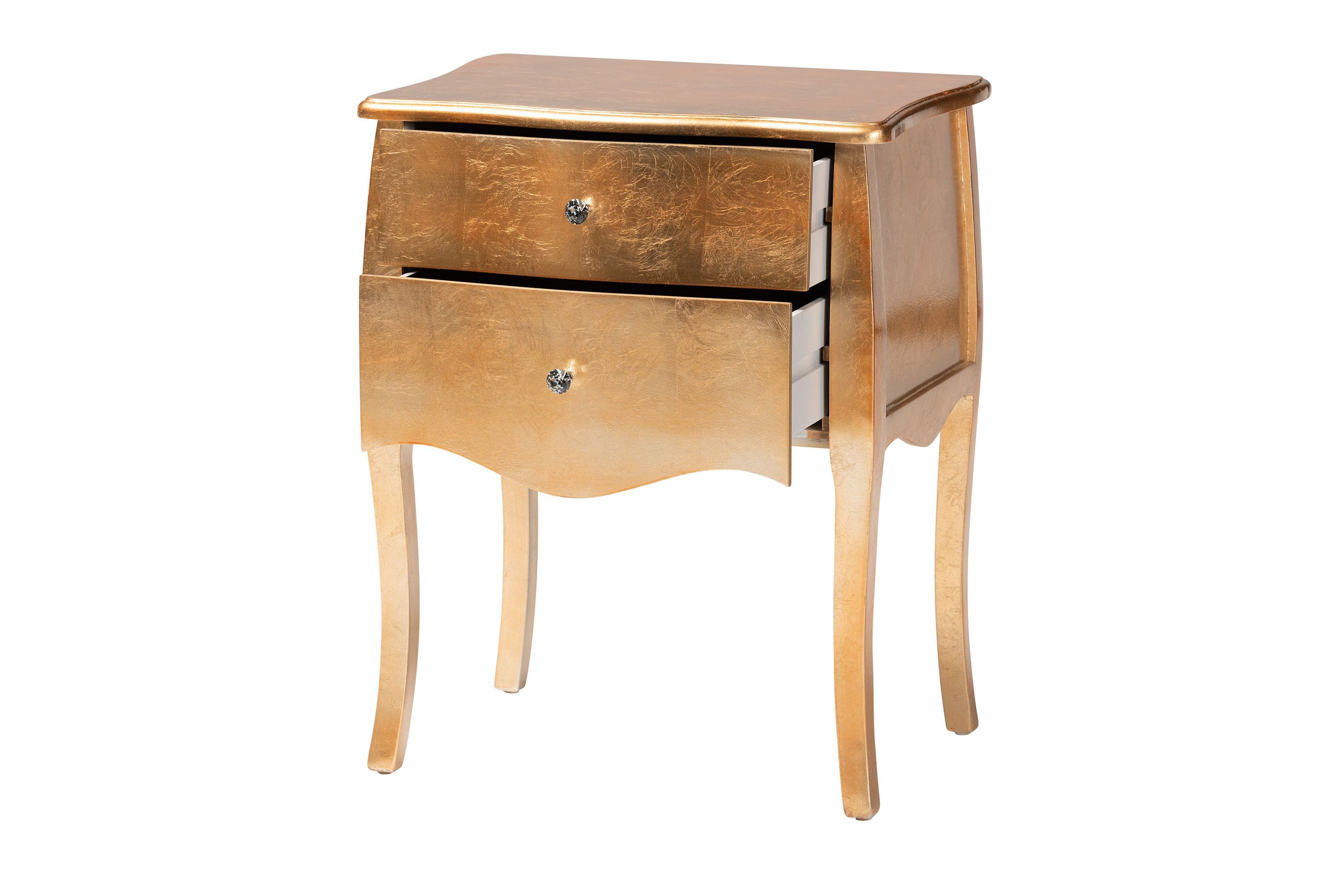 Patrice Classic and Traditional Wood 2-Drawer End Table