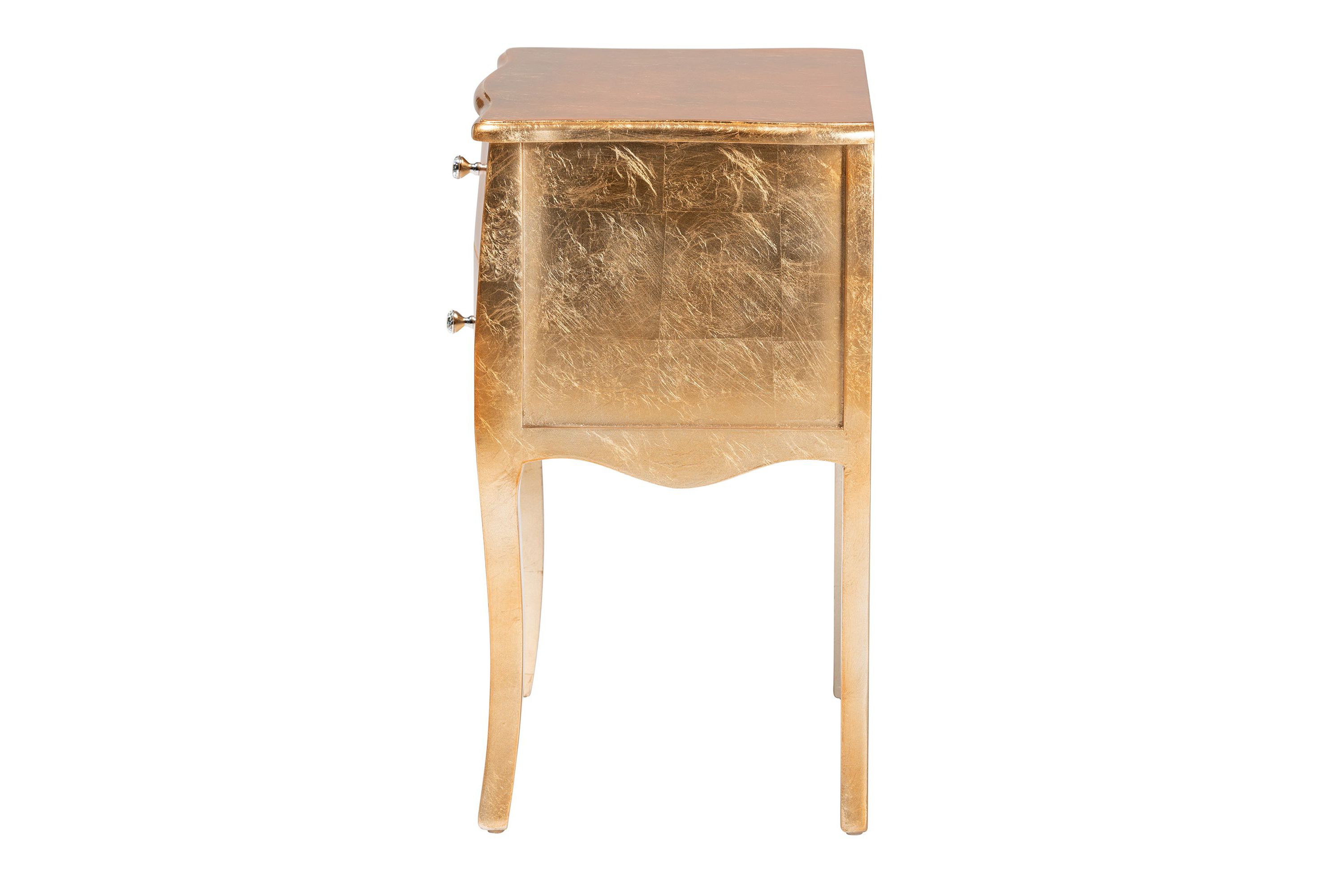 Patrice Classic and Traditional Wood 2-Drawer End Table