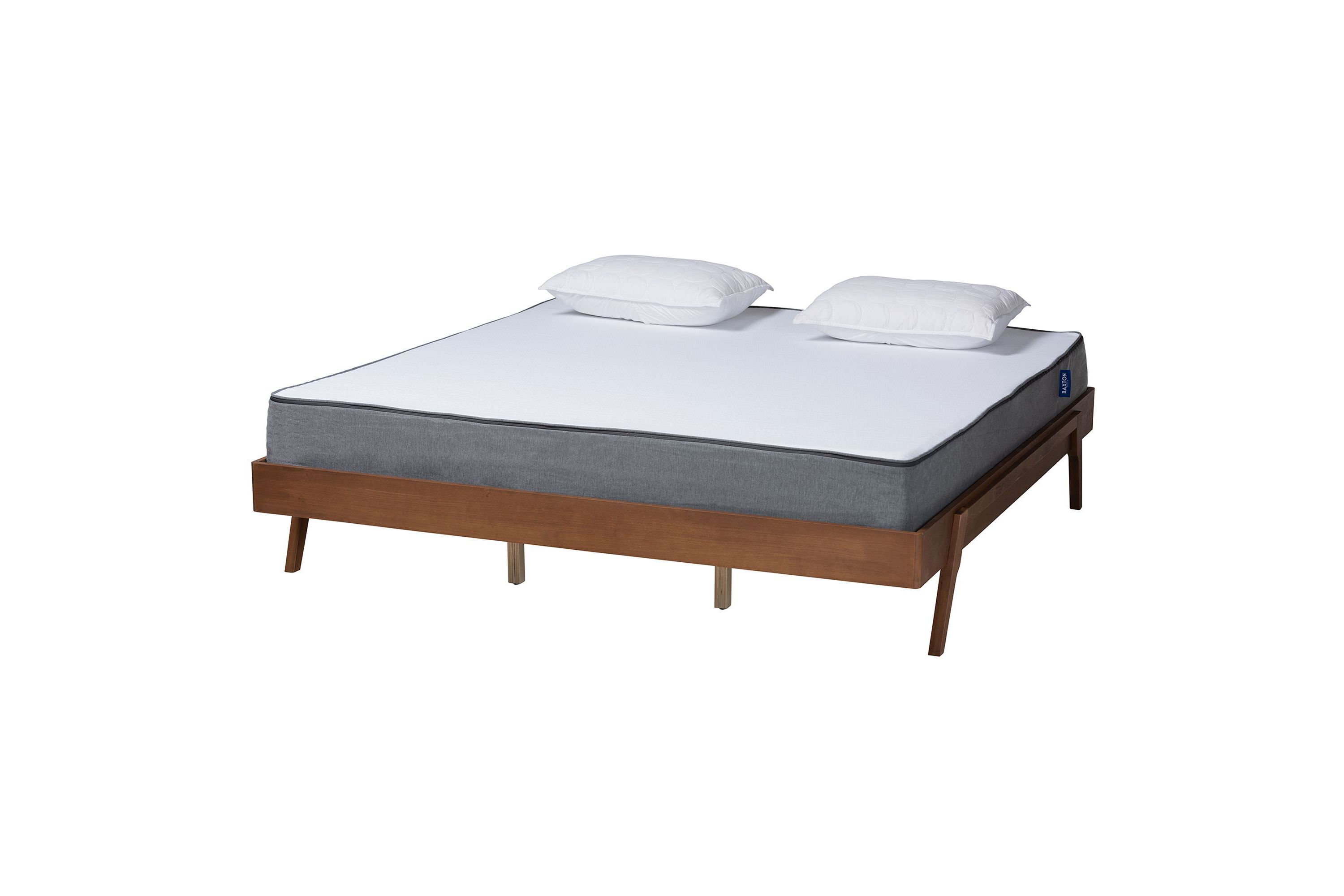 Sarita Mid-Century Modern Wood Bed Frame