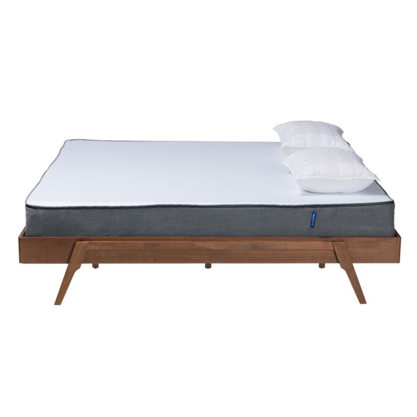 Sarita Mid-Century Modern Wood Bed Frame