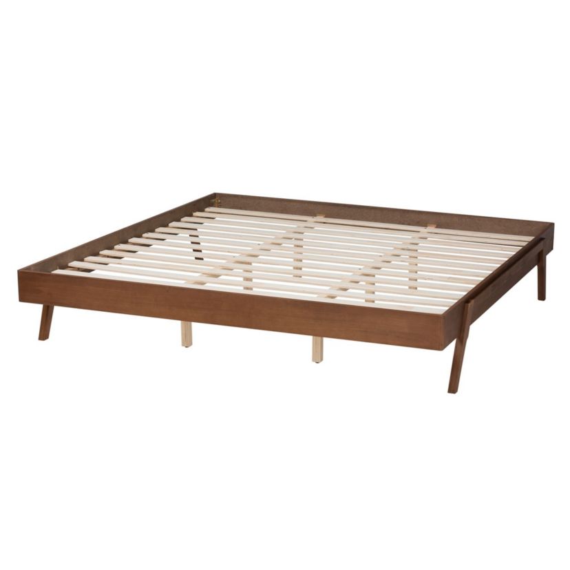 Sarita Mid-Century Modern Wood Bed Frame
