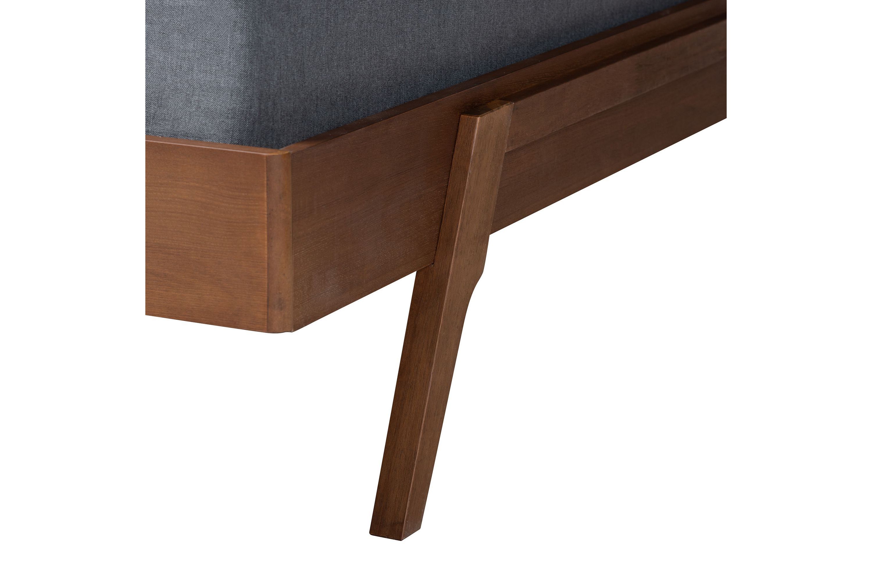 Sarita Mid-Century Modern Wood Bed Frame
