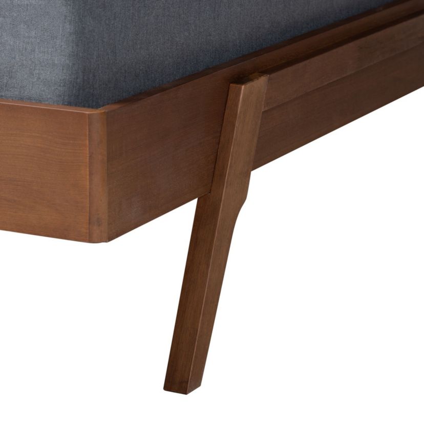 Sarita Mid-Century Modern Wood Bed Frame