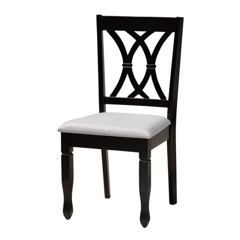 Maya Modern Fabric and Wood 5-Piece Dining Set