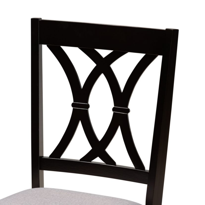 Maya Modern Fabric and Wood 5-Piece Dining Set