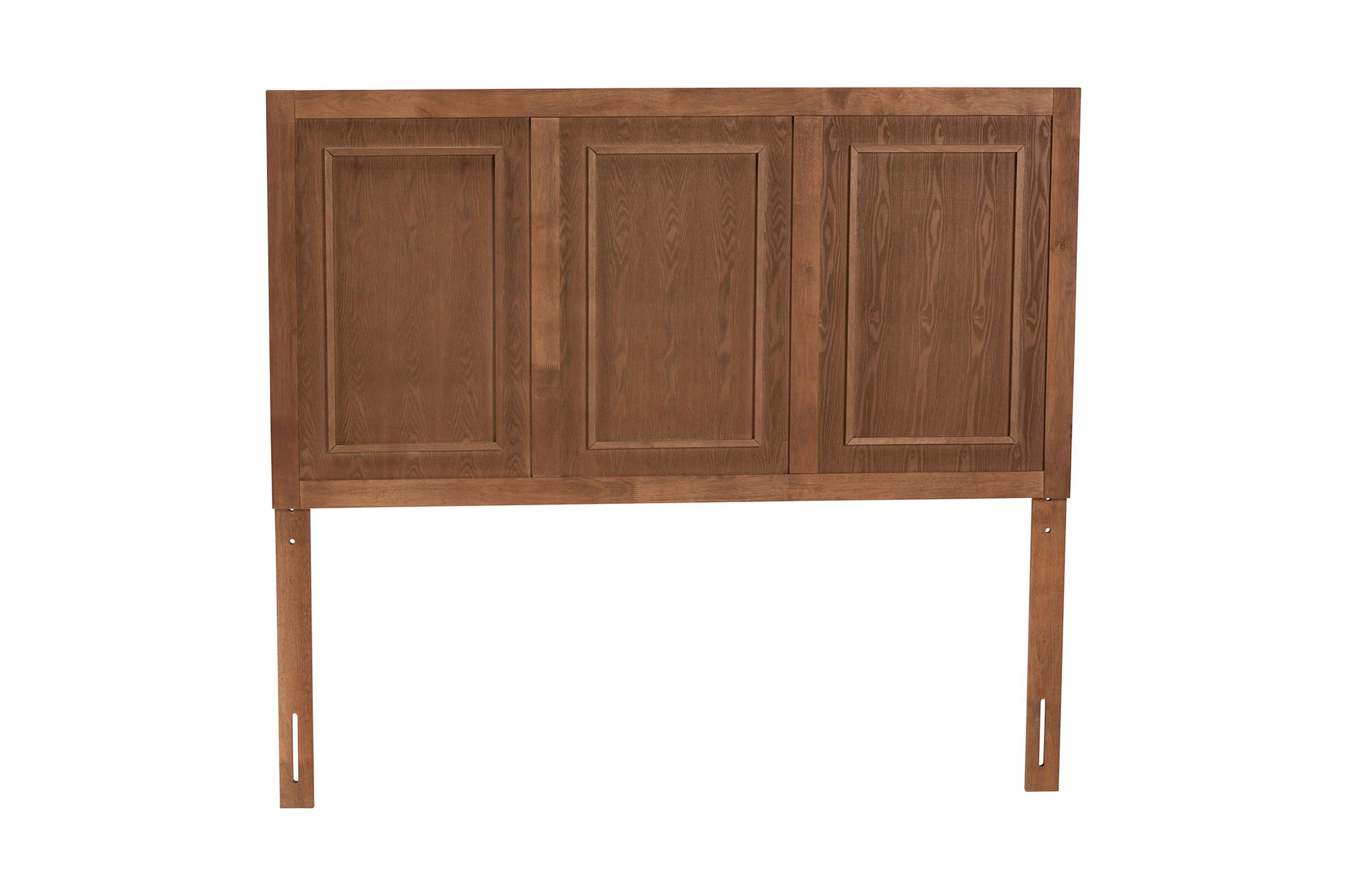 Giordano Classic and Traditional Ash Walnut Finished Wood King Size Headboard