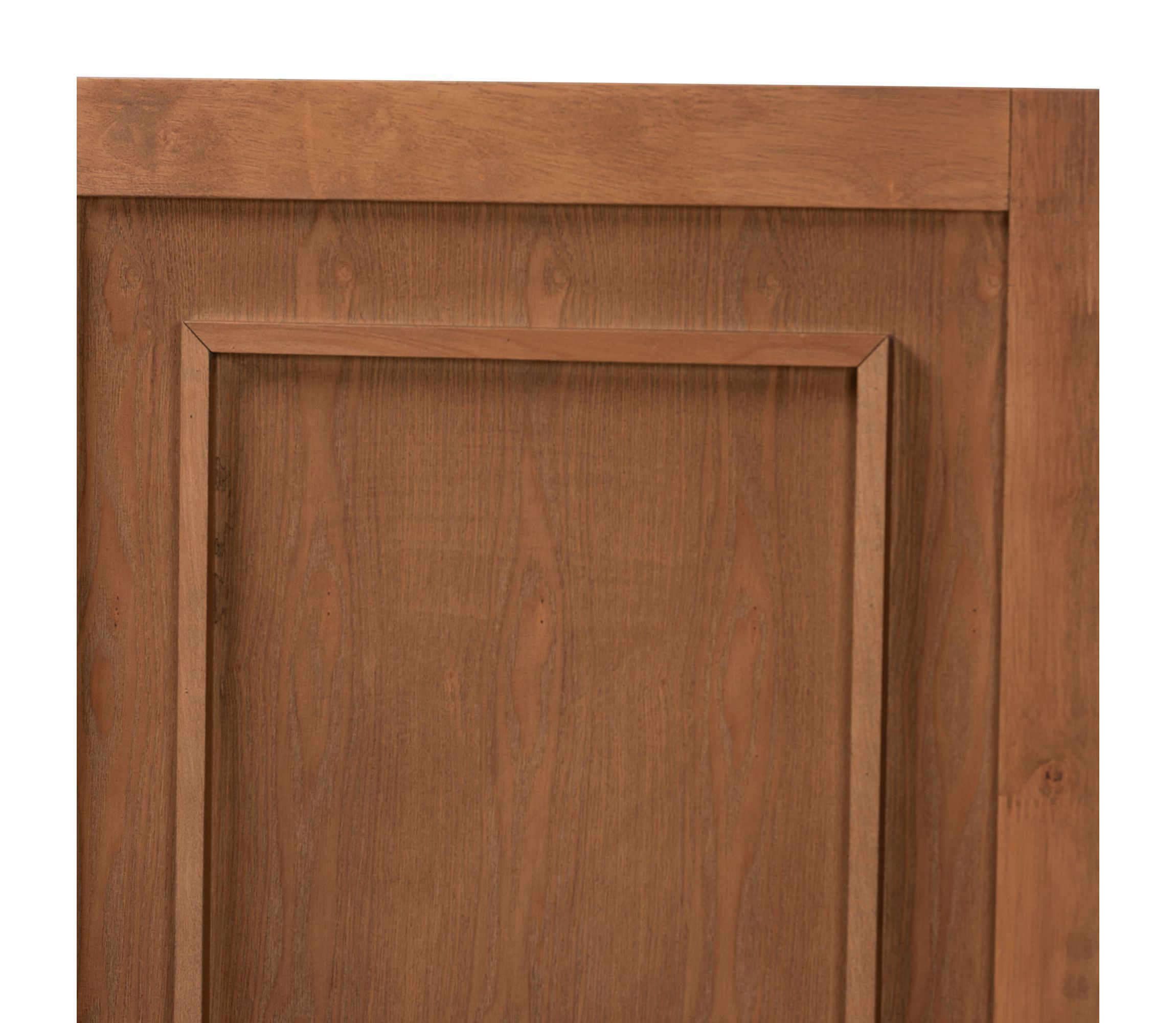 Giordano Classic and Traditional Ash Walnut Finished Wood King Size Headboard