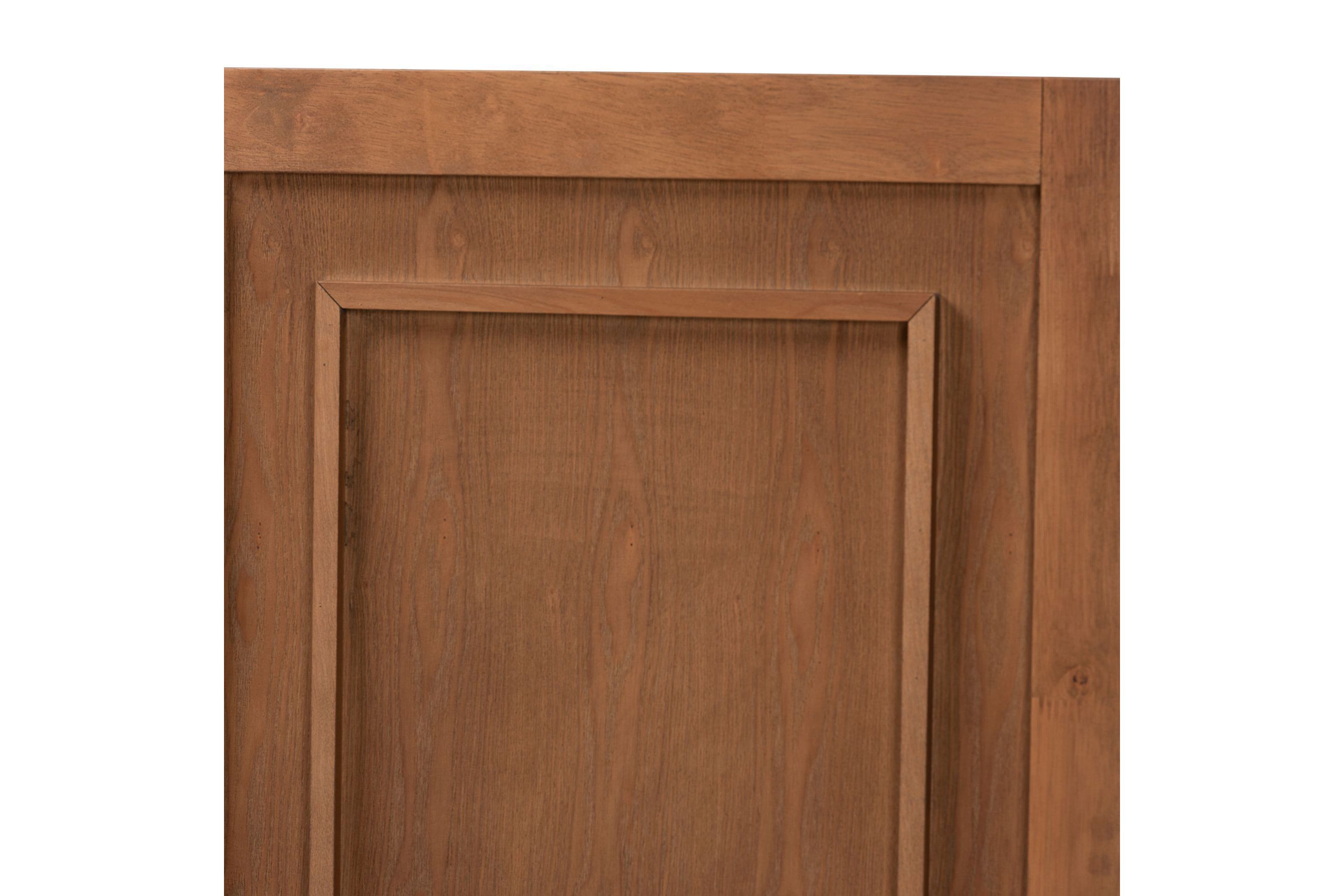 Giordano Classic and Traditional Ash Walnut Finished Wood King Size Headboard