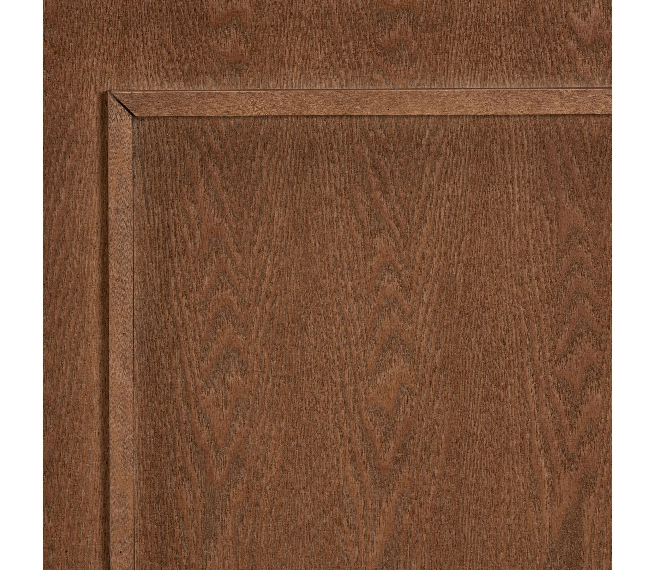 Giordano Classic and Traditional Ash Walnut Finished Wood King Size Headboard